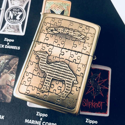 zippo打火机正版盔甲 芝宝拼图骆驼男士收藏 zoop定制刻字礼物