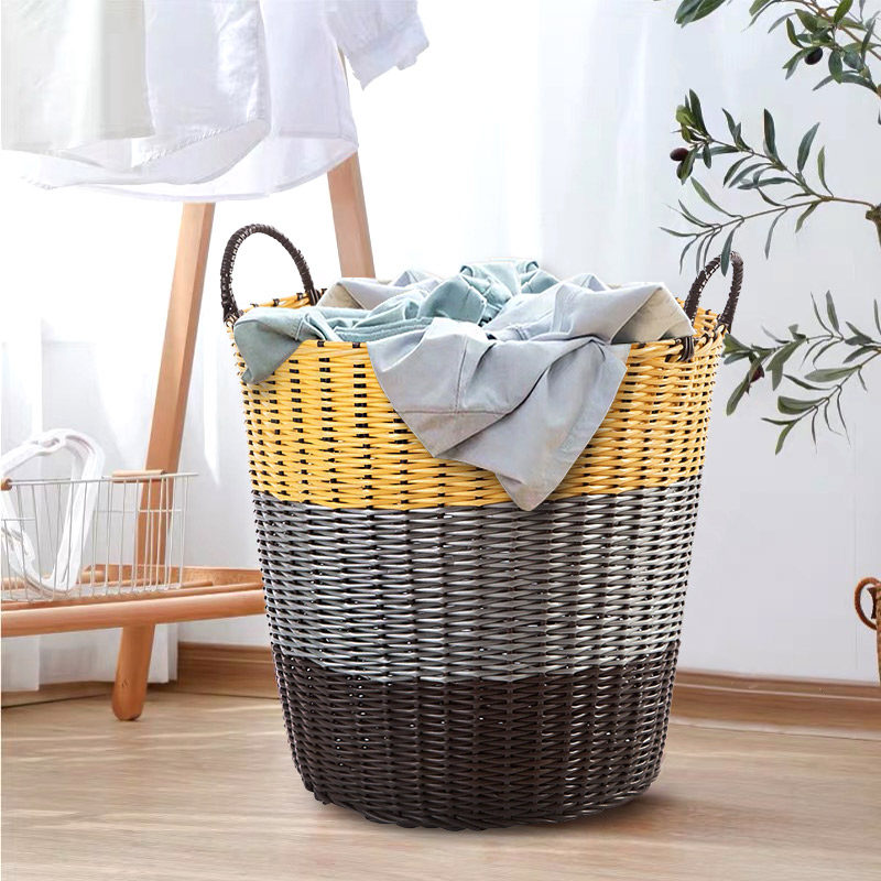 特大号塑料藤编脏衣篮储物洗衣篮子浴室放脏衣服脏衣篮