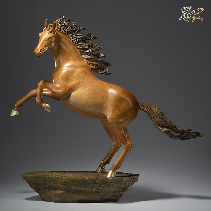 铜师傅全铜摆件一马当先家居饰品铜工艺品礼品客厅摆件