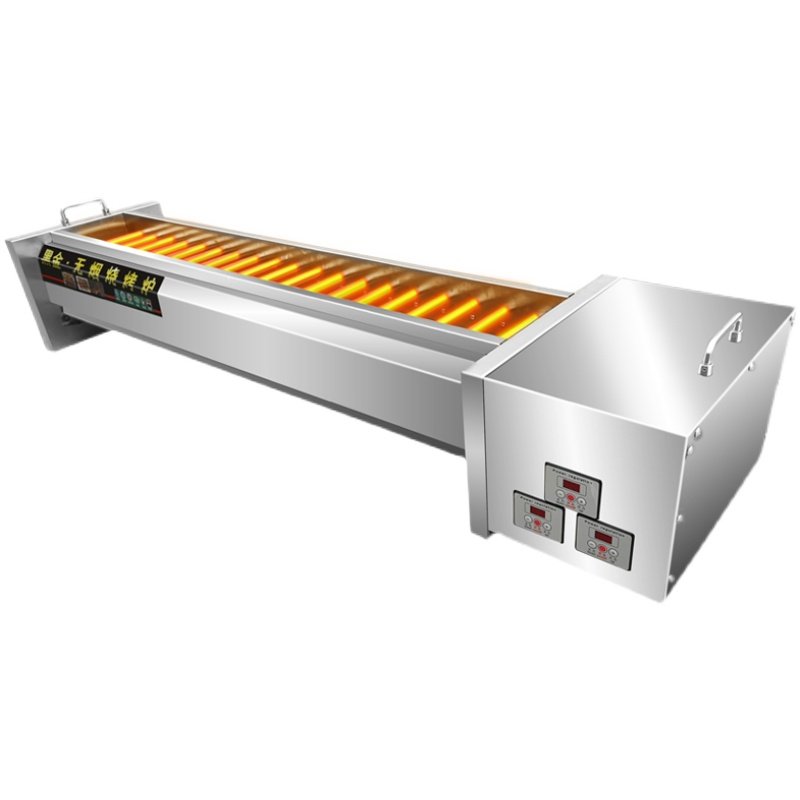 商用燃气电烧烤炉黑金刚无烟无烟煤煤气液化气户外烧烤炉