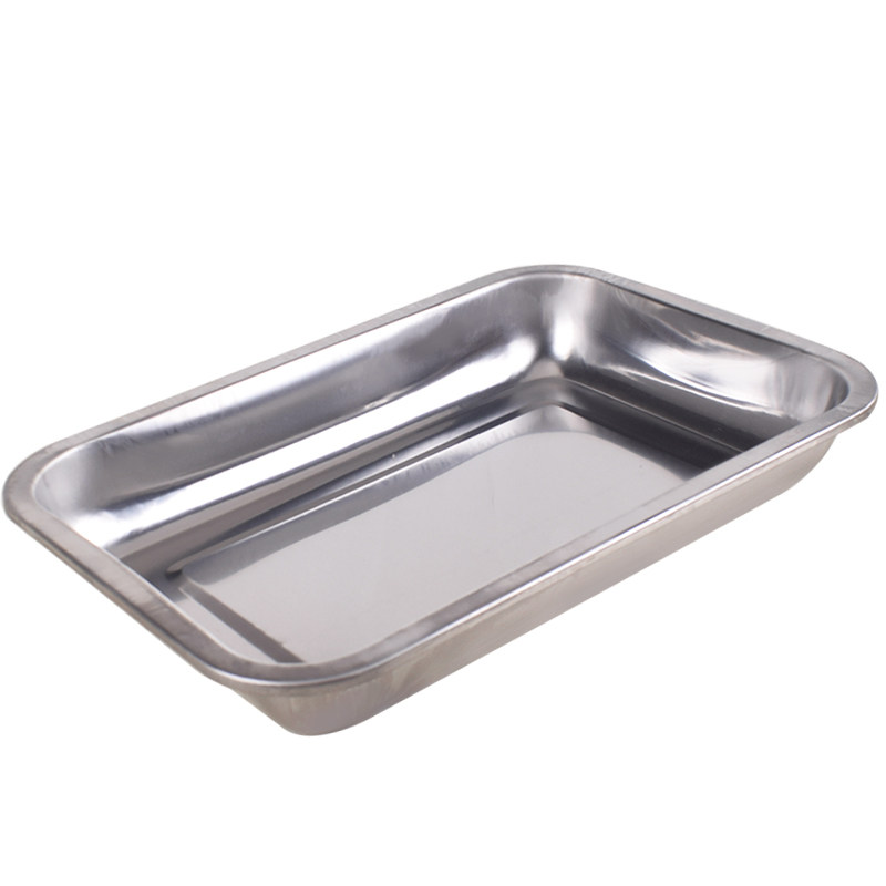 不锈钢方盘浅盘盘大尺寸托盘长方形鱼盘大号超大盘