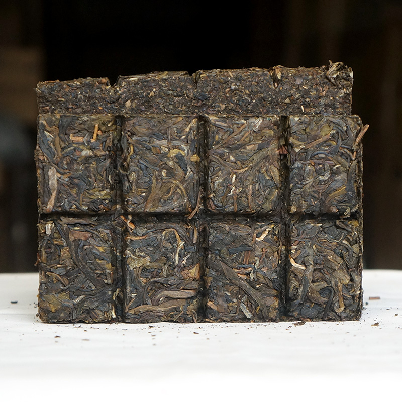 萃饮茶叶云南普洱茶2018年下关砖茶迷你你方茶边普洱