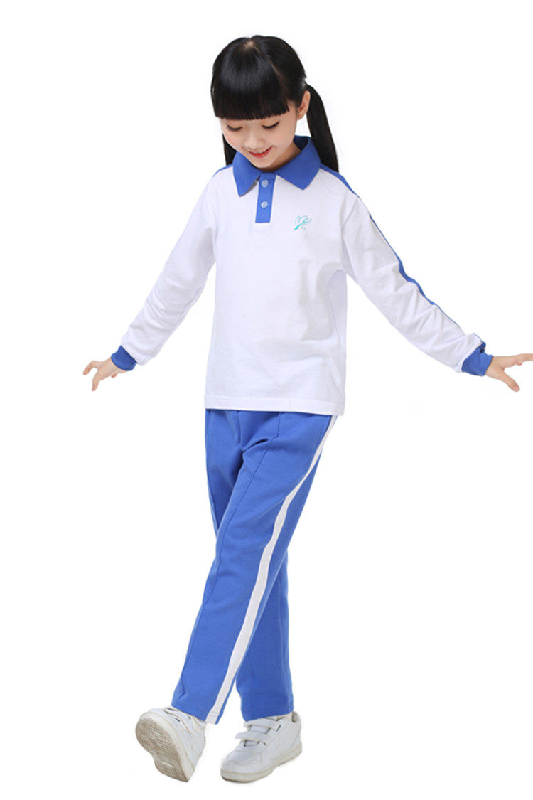 长袖正品深圳统一小学生校服女款春秋秋季运动校服