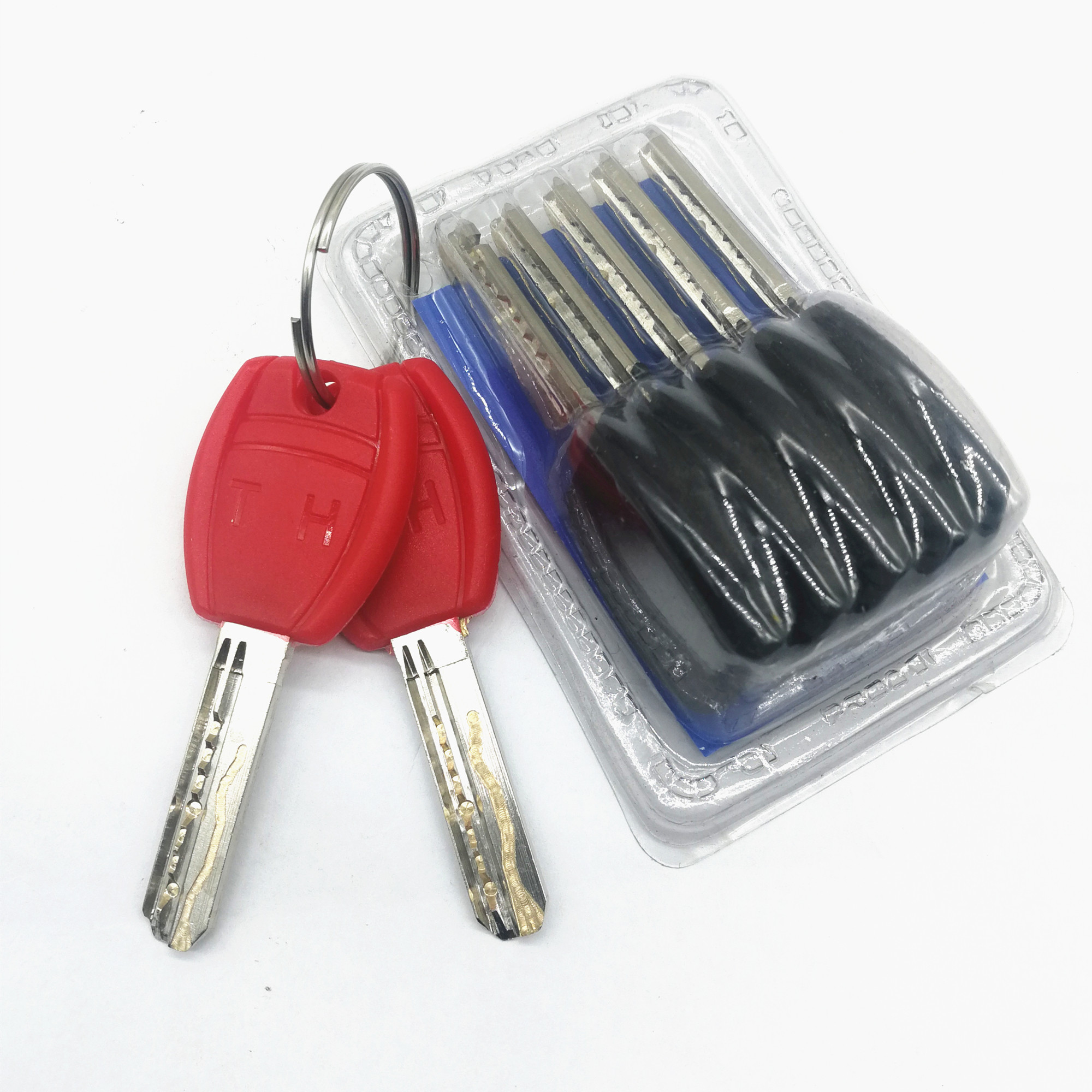 大门防盗门铁门塑钢门带曲线锁芯全铜卡巴ab锁芯铜钥匙塑料柄 促销