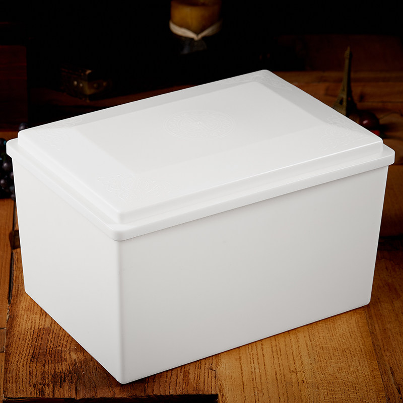 加厚骨灰盒防潮保护殡葬随葬品防腐防水白色加强骨灰盒