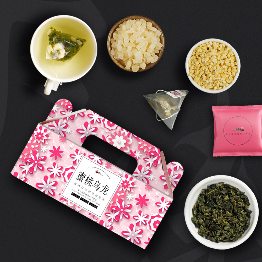 水蜜桃小袋果茶花草茶日本果味泡水乌龙包小袋三角组合型花茶