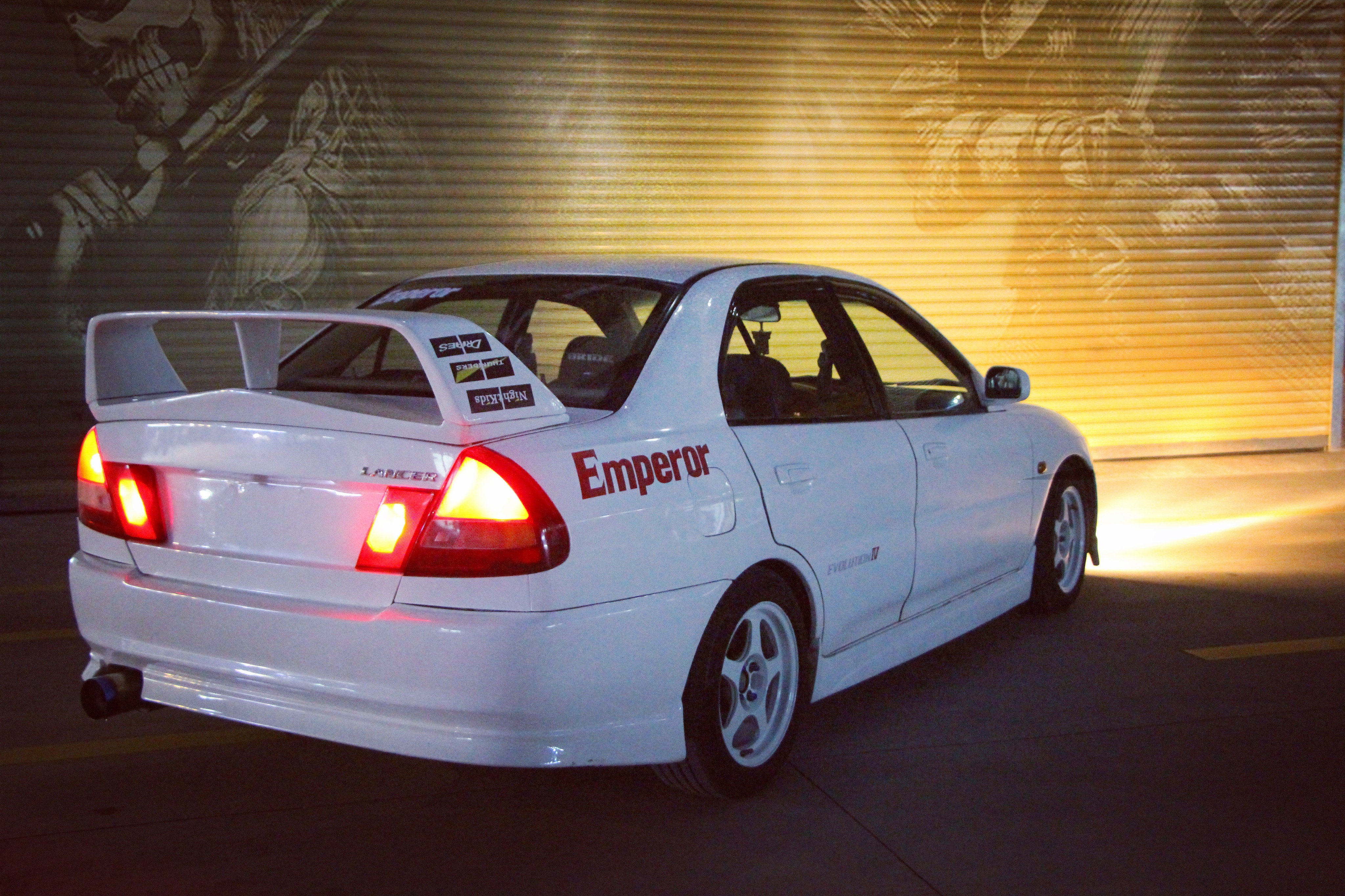 贴纸头文字三菱evo4车身拉花菱帅汽车装饰贴