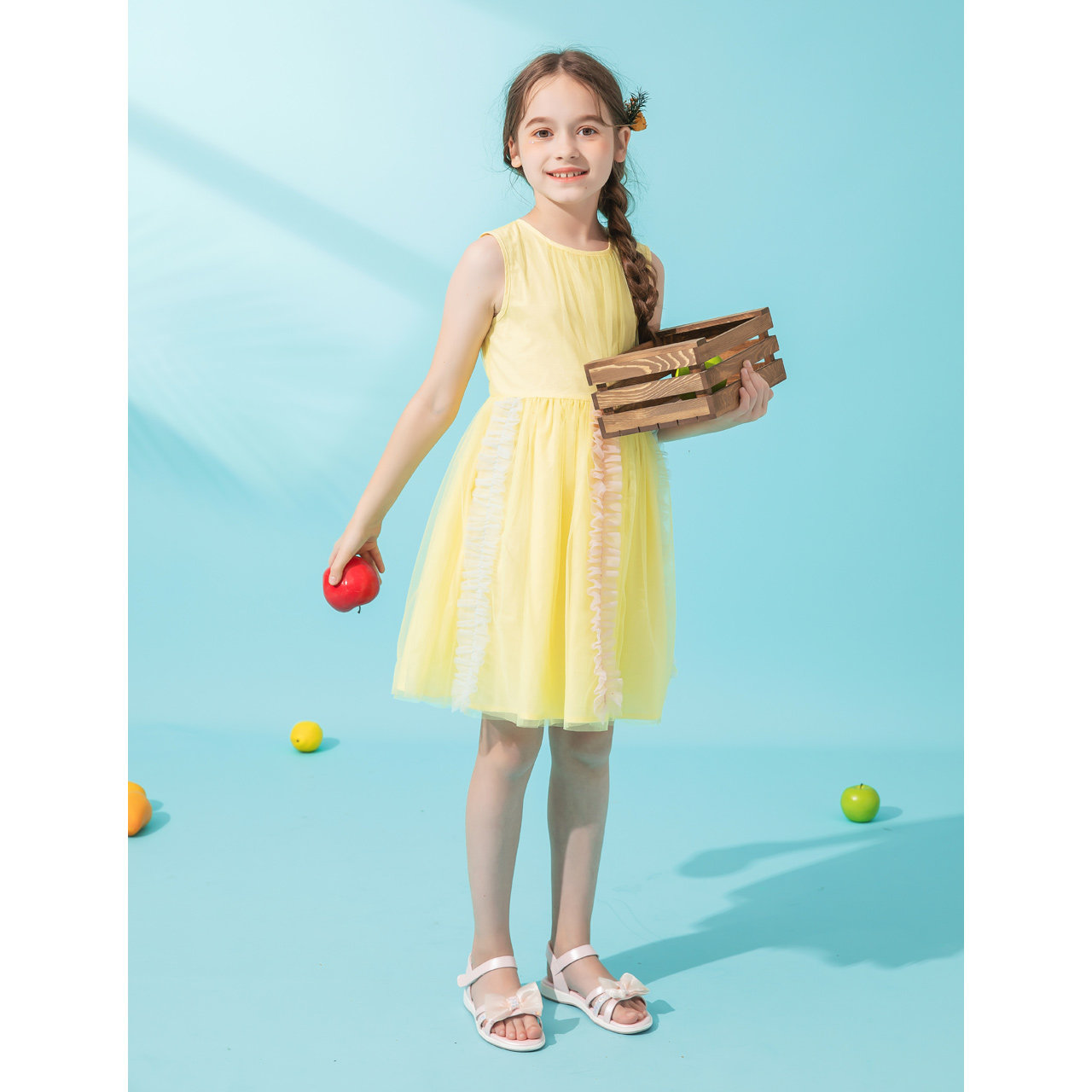 凉鞋公主红蜻蜓女童2021夏季新款韩版软中大童女凉鞋