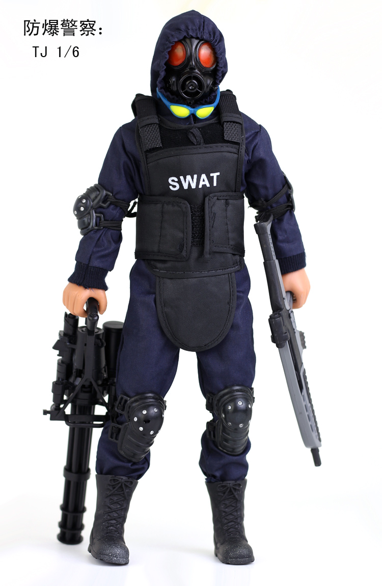 防爆警察兵人模型特种部队飞虎队玩具特警男生礼物兵人专区