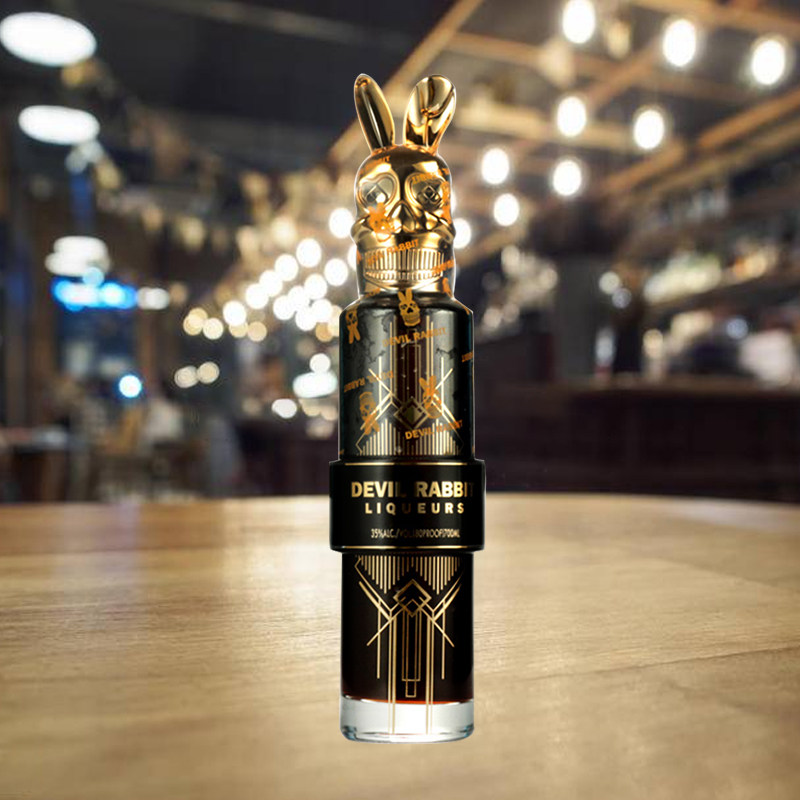 恶魔兔子利口酒devilrabbit网红红酒法国原装进口兔兔力娇酒