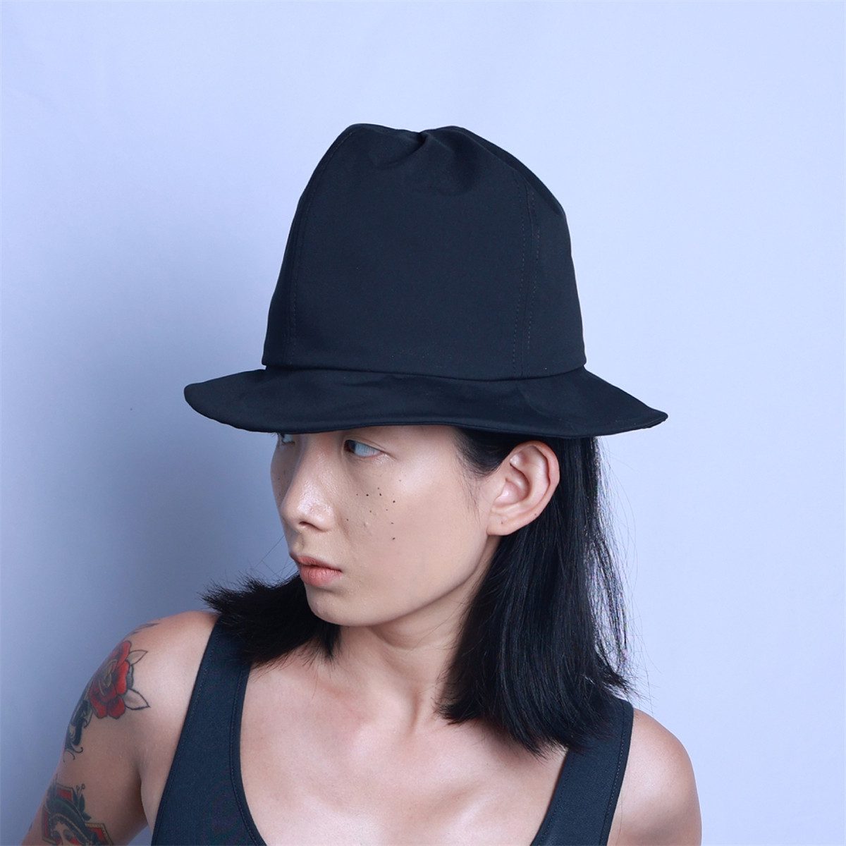 yezi帽顶个性盆帽中性渔夫od高帽顶系列帽子帽子