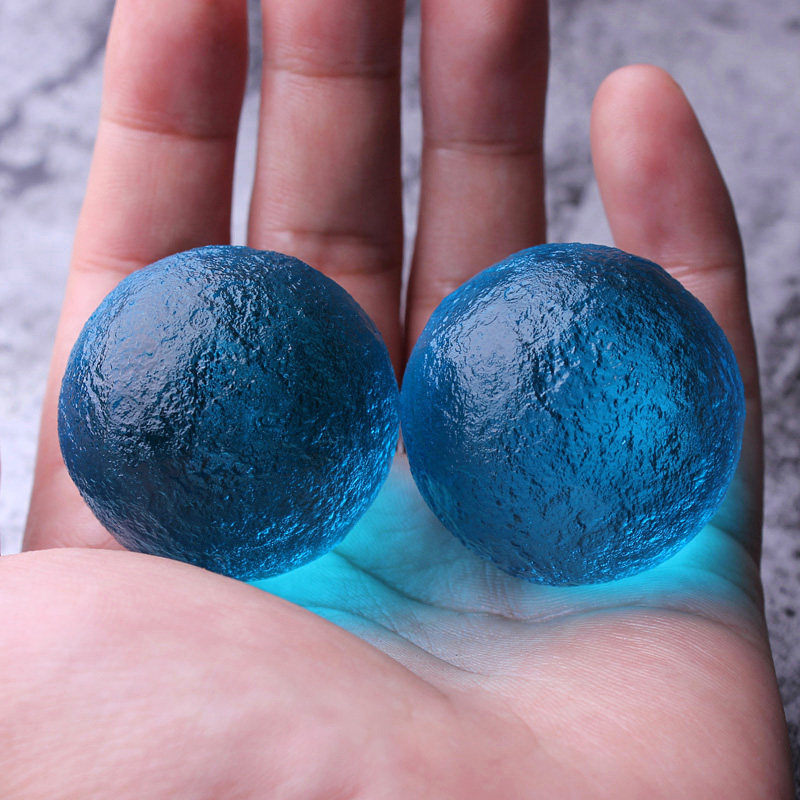 手把天然天然宝宝石宝石蓝蓝色陨石件蓝原石按摩其它首饰