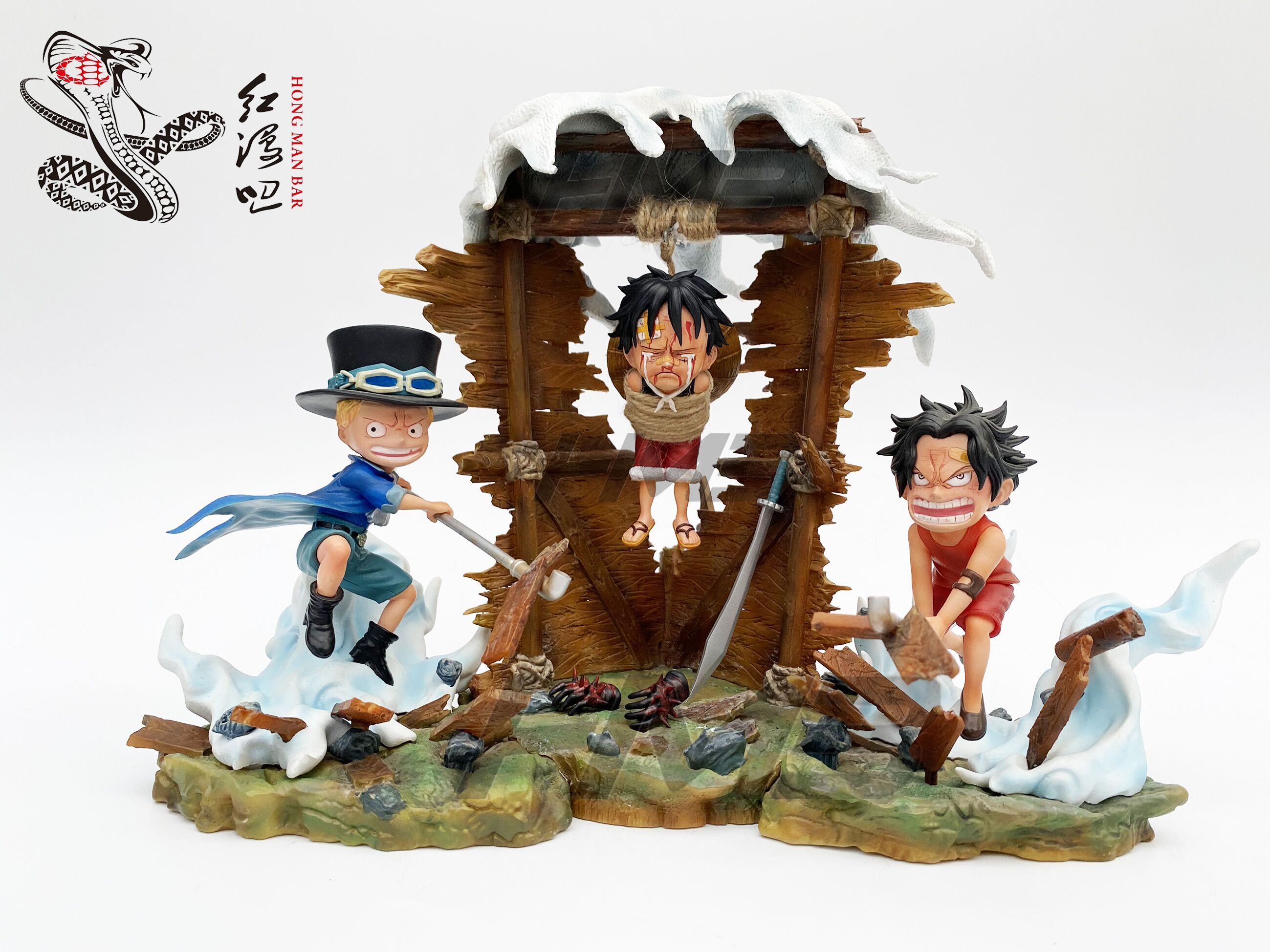 路飞手办限量萨博艾斯兄弟三兄李小西红漫弟弟海贼王手办专区