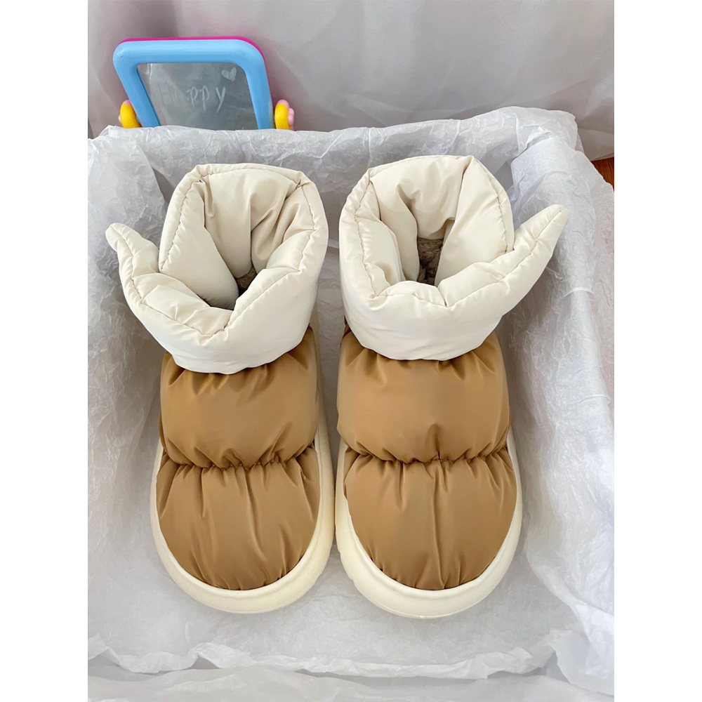 网红雪地靴女2022年新款厚底面包鞋子防水棉鞋时尚雪地靴