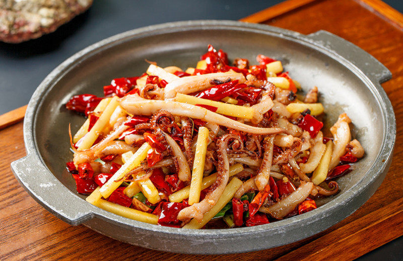 大国厨味深海八爪鱿鱼须柔火锅干锅铁板小炒冷冻鱿鱼