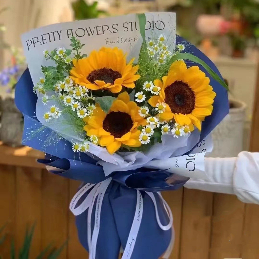 向日葵超大长沙鲜花花店表白女友闺蜜生日花束鲜花速递同城