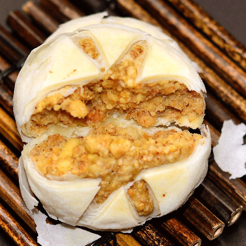 无蔗糖手工花生芝麻酥饼赤藓糖醇o卡糖传统美食小吃糕点夹心饼