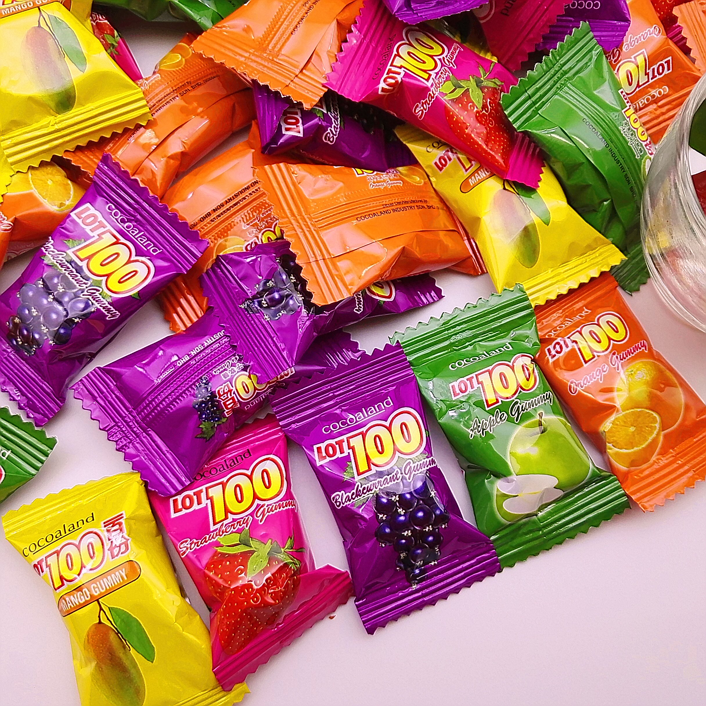 软糖马来西亚进口果汁糖果果味草莓芒果苹果混搭传统糖果