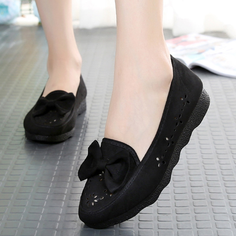 老北京布鞋女加大码女鞋41-43服务员鞋子42码女士平底妈妈帆布鞋