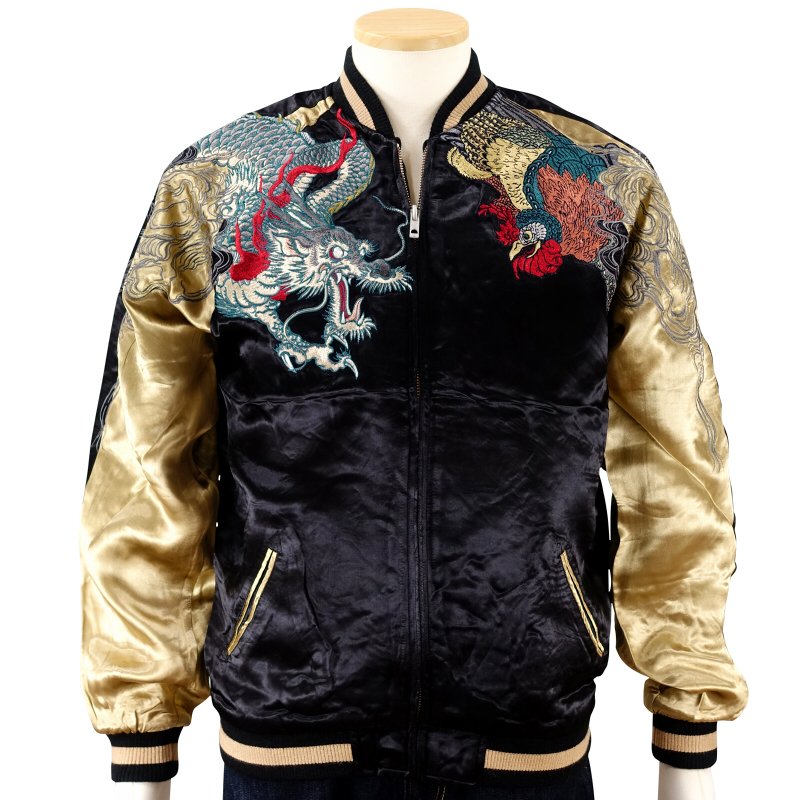 花旅乐团四圣日本横须贺刺绣夹克潮服定制