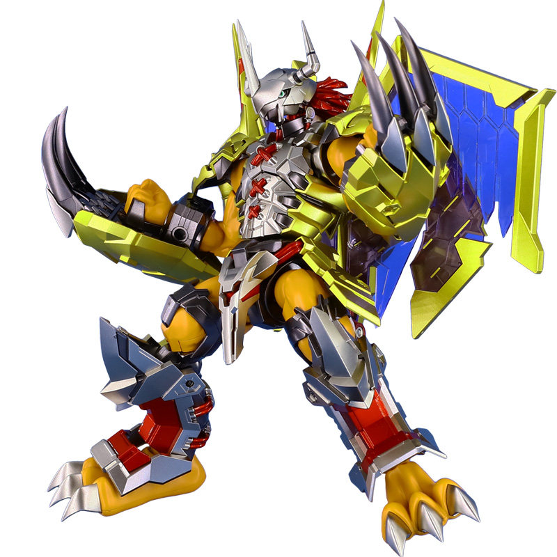 千手万代bandai金属着色数码宝贝战斗暴龙拼装模型国创机甲