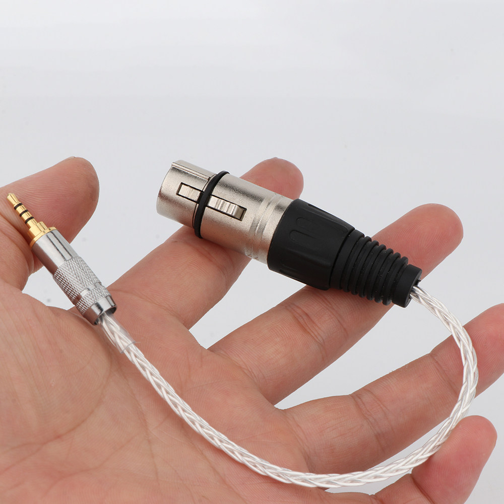 trrs65mm公转xlr平衡转接头适配器hifiman播放器通用线材