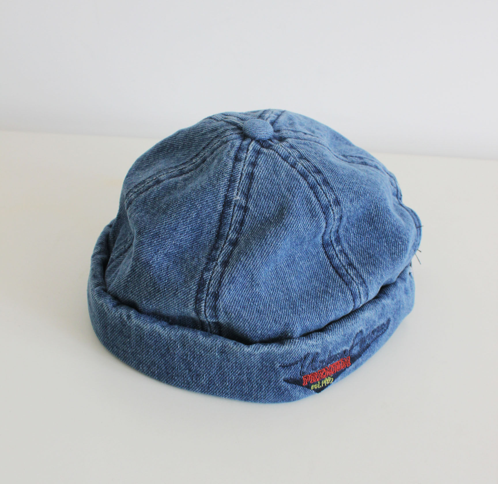 日系阿美咔叽做旧水洗复古百搭地主春季瓜皮帽子