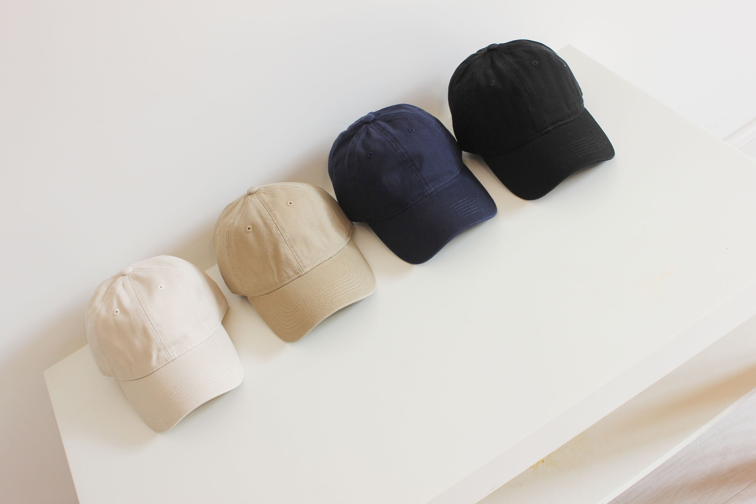 春季新款水洗纯色百搭棒球帽弯檐鸭舌帽男女通戴帽子