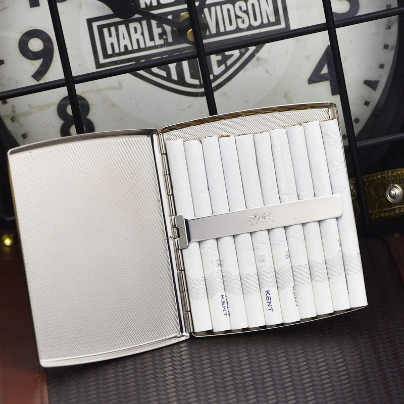 进口tsubotapearl坪田明珠真皮烟盒复古古可10支烟盒