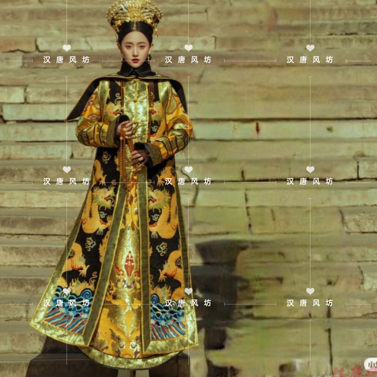 春季新款故宫拍照宫廷清朝妃子皇后装清古董民族服装