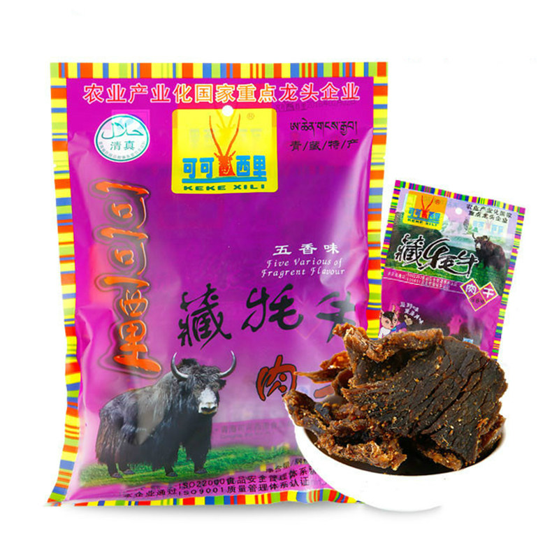 青藏高原可可西里牦牛牛肉干200g手撕风干西北特产牛肉类