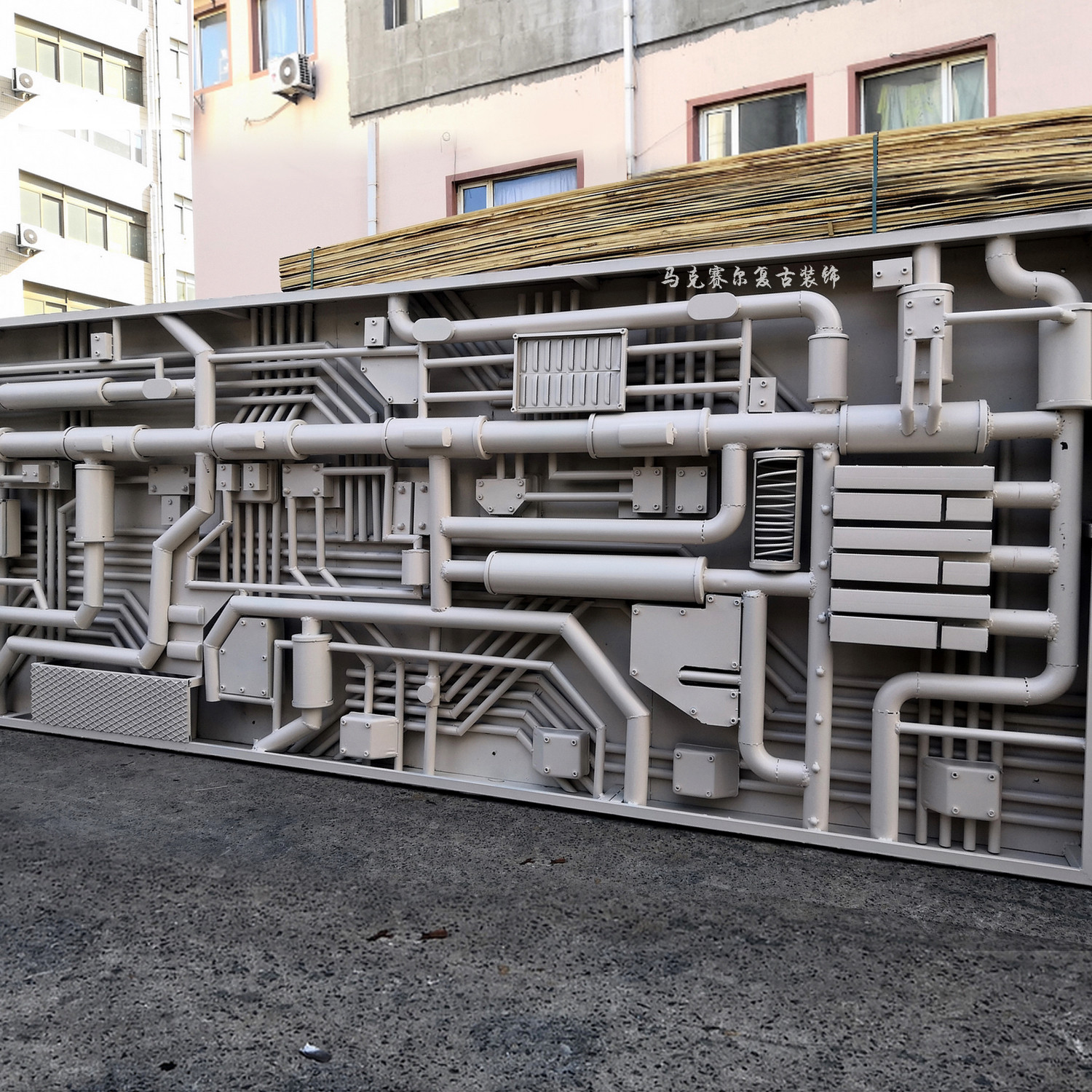 工业风管管道造型壁饰工厂车间管子创意酒吧壁饰