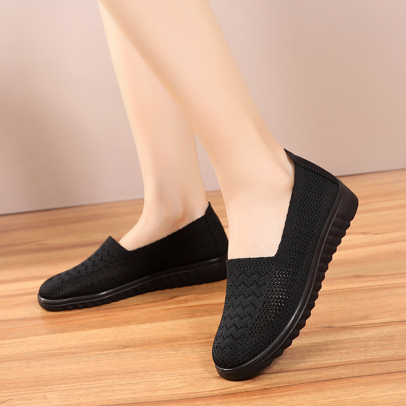 夏季新款老北京布鞋女网老人女士奶奶中老年网面透气布鞋