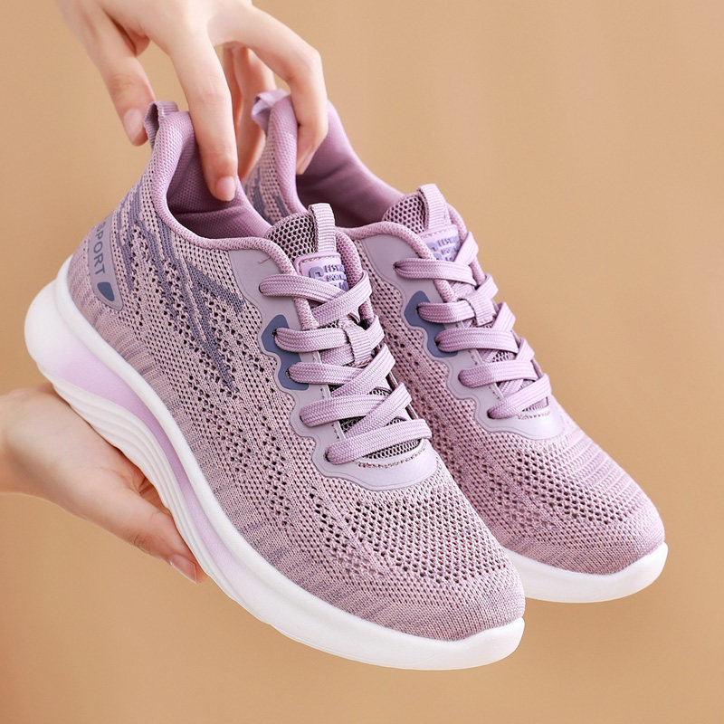 老北京布鞋女网鞋女透气网面妈妈夏季薄款软底女式时尚休闲鞋