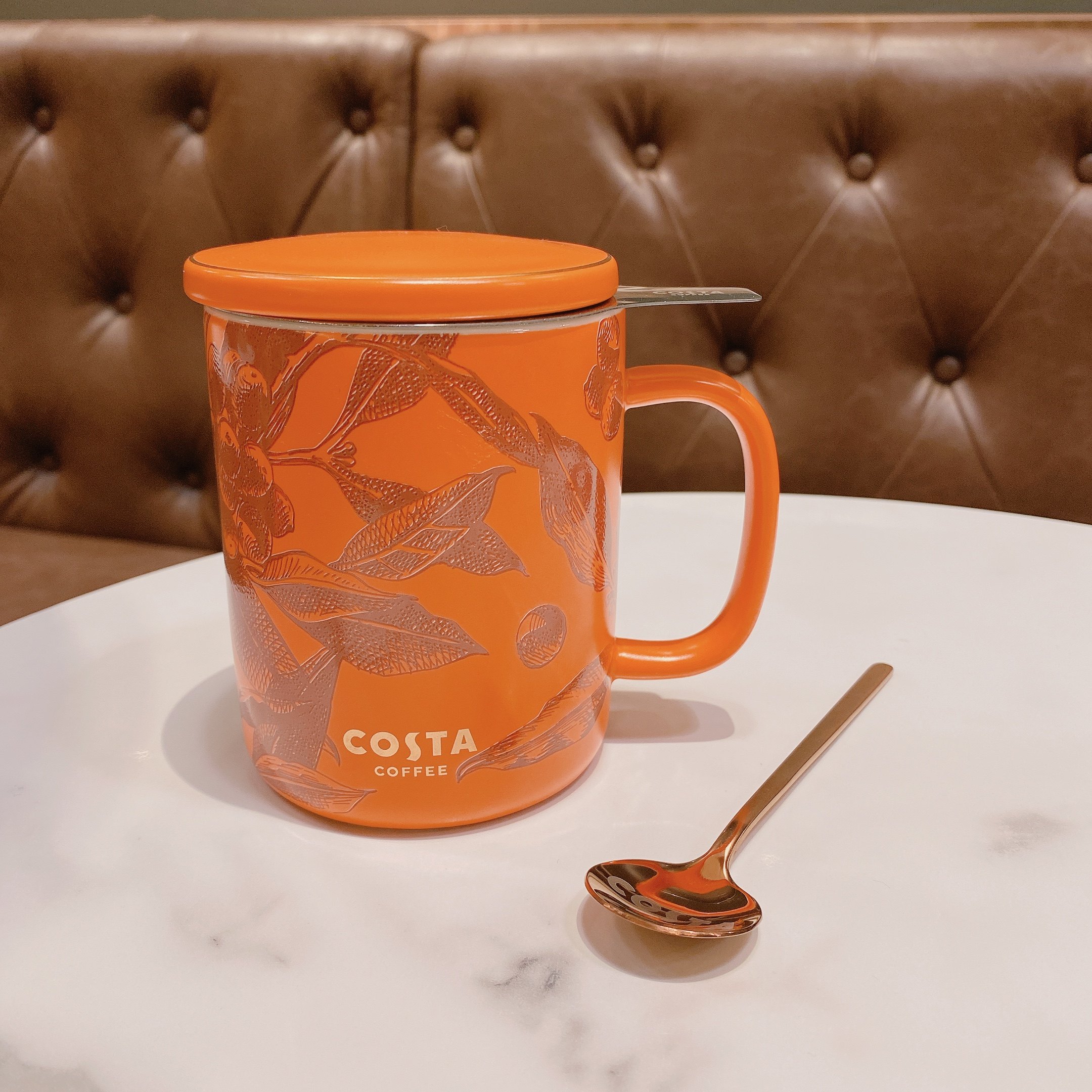 costa茶漏马克咖啡时光陶瓷瓷杯简约情侣咖啡杯马克杯