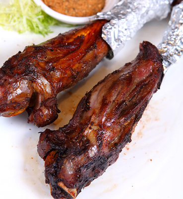 冷冻后腿羊腱鲜冻带骨棒骨生羊腿