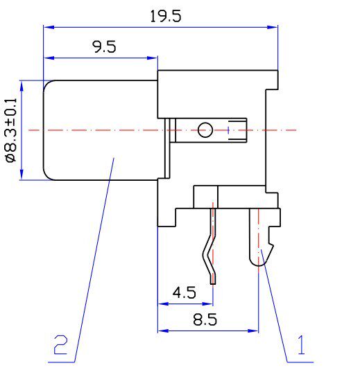 插座莲花镀金avrca单孔插头pcb接线端子端子