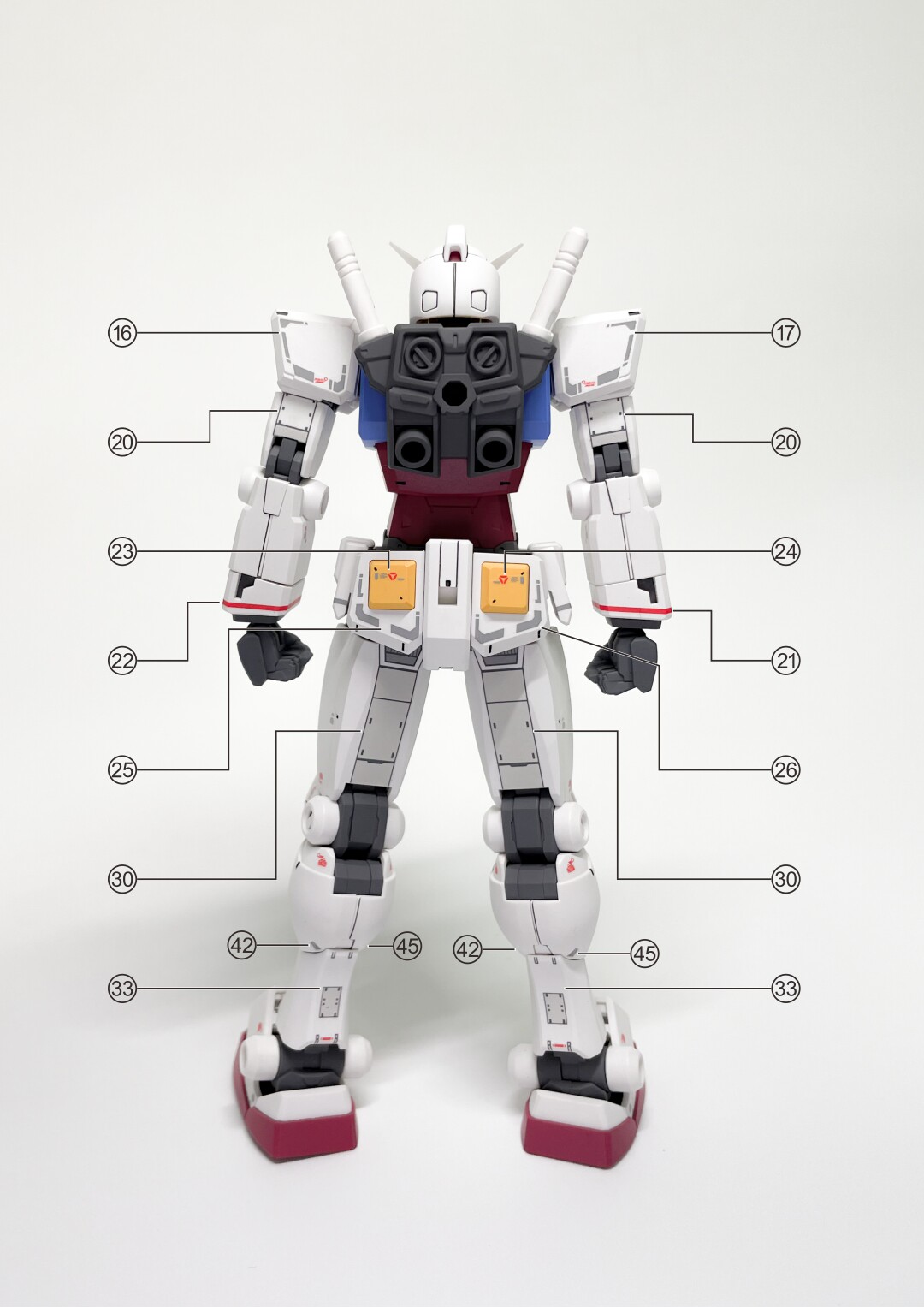 hg元祖包邮evorx-78-2高达rx78超越全球荧光模型制作工具