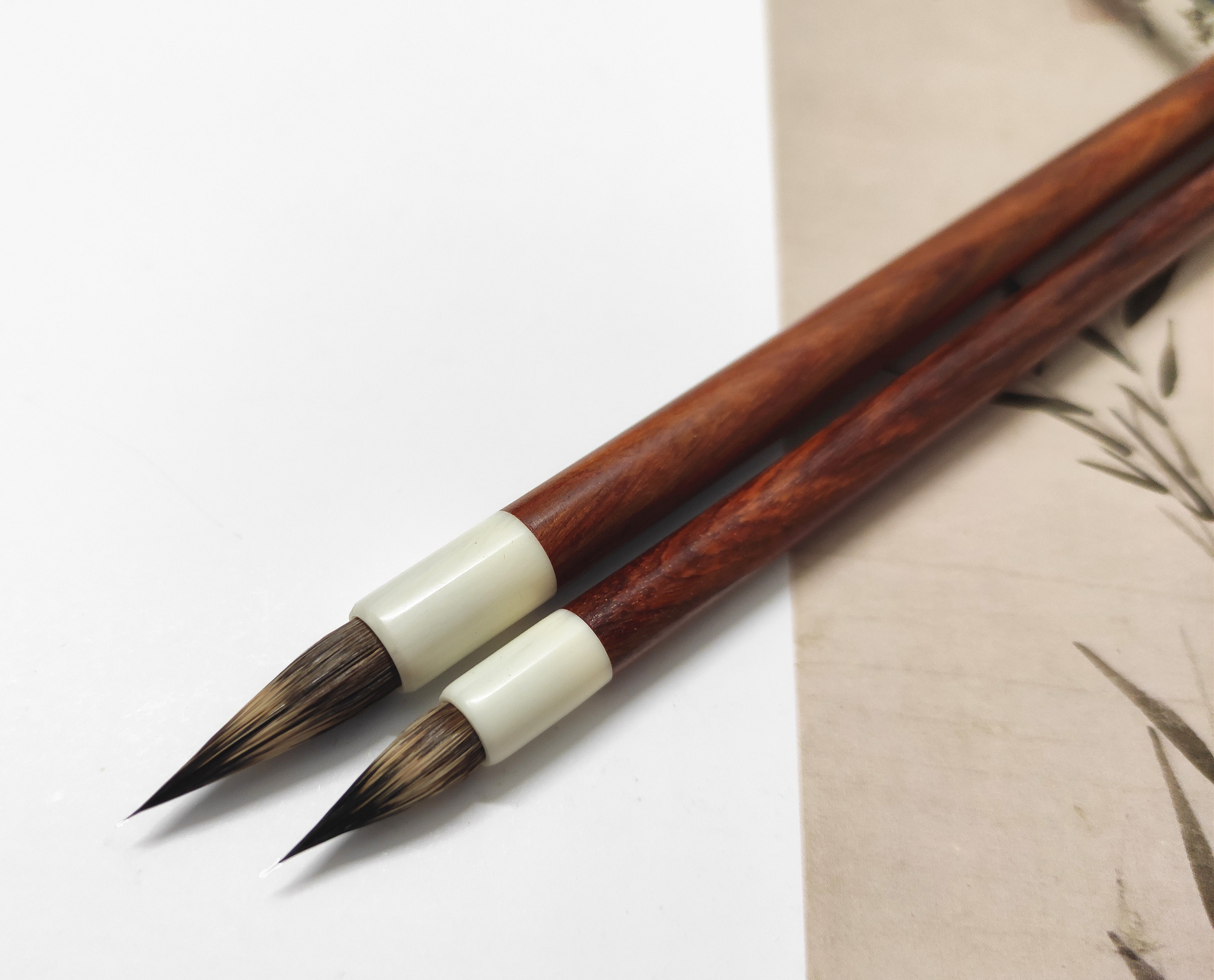 小楷纯紫兔毫野兔兔毛毛笔书法硬毫铁头信札毛笔