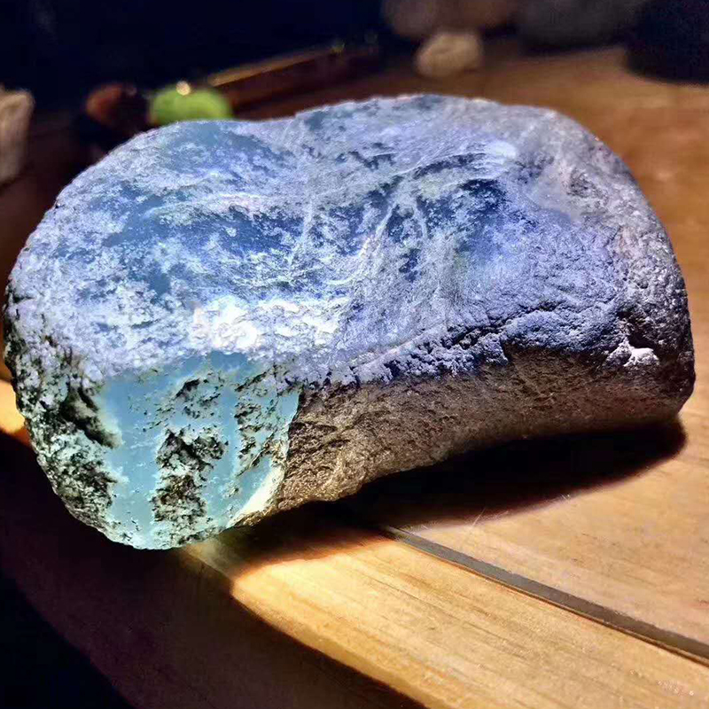 翡翠原石直播缅甸天然原石毛料半明料玉石原石 专拍链接 私拍无效