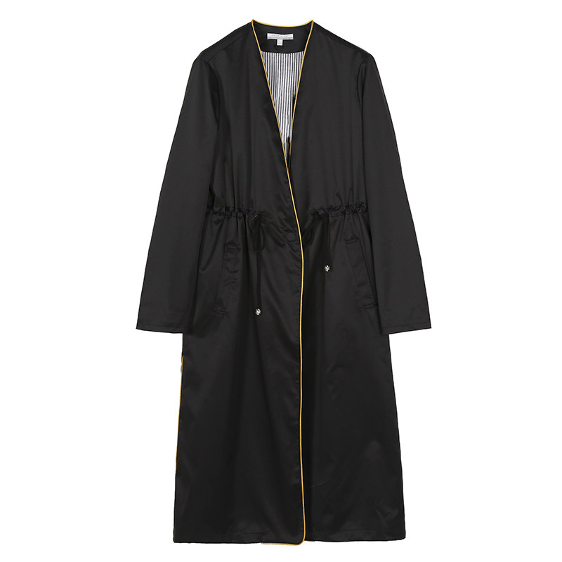 舒朗春季新款时尚通勤简约中长风衣外套dsr1h01风衣