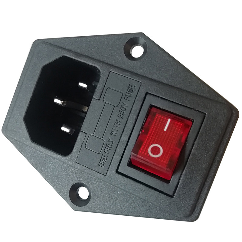 ac电源插座220v机械仪器电脑机箱船型开关oi电源插座