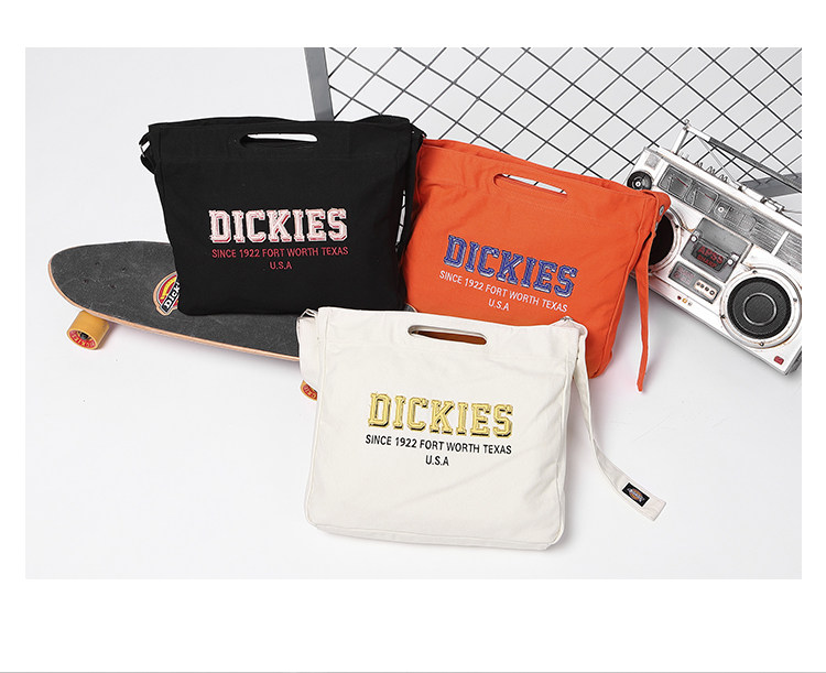 dickies纯色156书包学生包袋帆布包帆布拉链斜挎包通用款女包