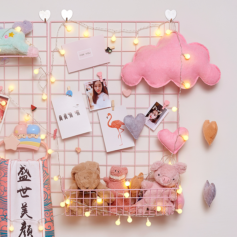 诺诺爱少女心 手工云朵月亮立体挂饰 ins房间宿舍墙面装饰挂件