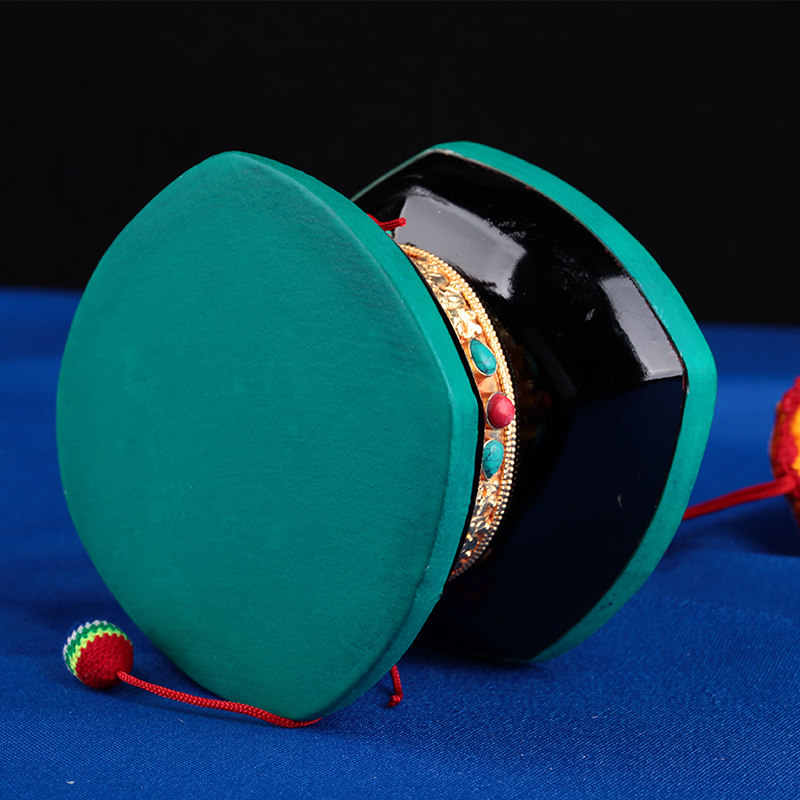 桑木藏传佛教密宗供具鼓法尼泊尔羊皮手鼓声音清脆其他