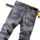 ENKOM LEE autumn and winter plus thick velvet jeans men straight stretch loose large size business casual trousers ENKOM LEE autumn and winter plus thick velvet jeans men straight stretch loose large size business casual trousers