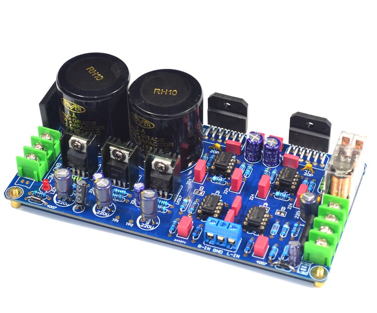 5534lm3886hifi发烧级功放直流伺服双声声道成品测试功放