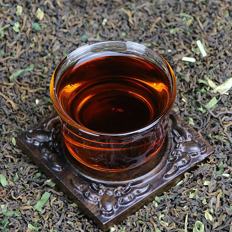 熟茶糯米普洱茶特级金芽宫廷普尔散茶糯香普洱普洱