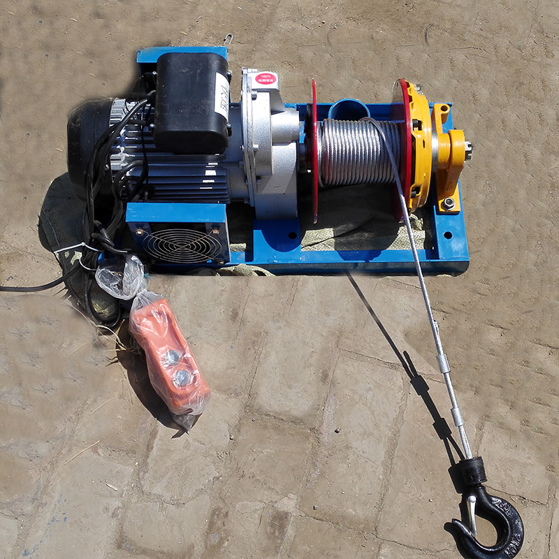 微型电动葫芦卷扬机小吊机起重机提升机家用工地绞盘机220v可空挡