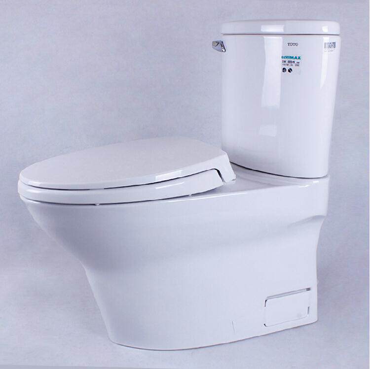 toto陶瓷分体式马桶坐便器侧按落地式cw804rbswn804rb喷射普通坐便器